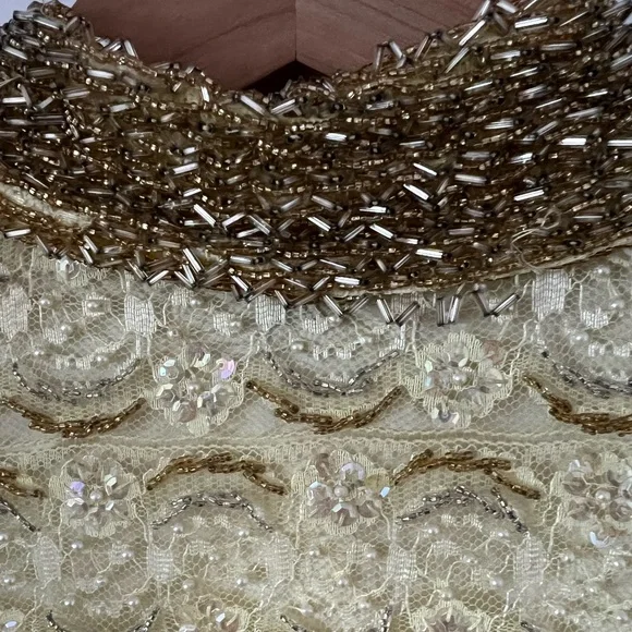 VTG 60s RARE beaded all over shift dress - Picture 3 of 16